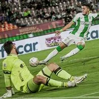 Escena de la goleada de Nacional sobre Equidad en la Liga BetPlay.