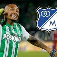 Jarlan Barrera se echó encima a hinchas de Nacional con guiño a Millonarios: 