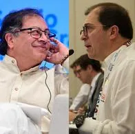 El presidente Gustavo Petro y el fiscal general Francisco Barbosa.