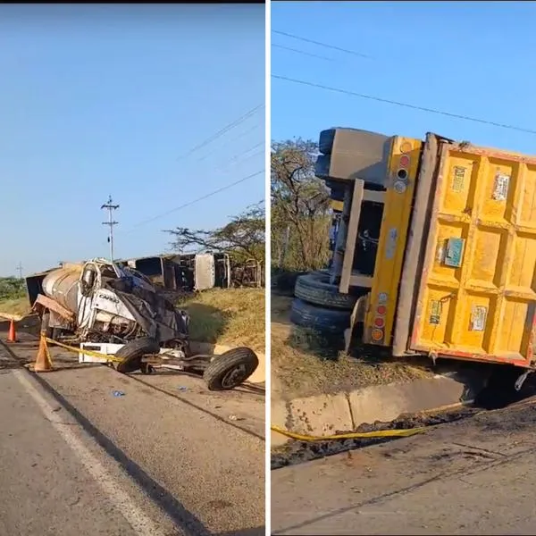 Un aparatoso accidenten ocurrió este miércoles en la noche en una vía de La Guajira. Uno de los conductores perdió su vehículo por el impacto.
