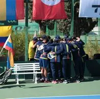 Equipo de Colombia en la Copa David, que quedó eliminada con Ucrania.