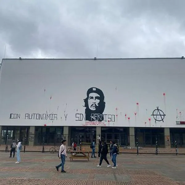 Vuelven a pintar mural del ‘Che’ Guevara en la Universidad Nacional en Bogotá
