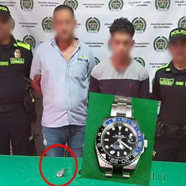 Robaron lujoso reloj Rolex a turista en Cartagena, y los pillaron en pocas horas.
