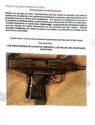 Comunidad indígena de Quinchía ha recibido panfletos que amenazan con una limpieza social