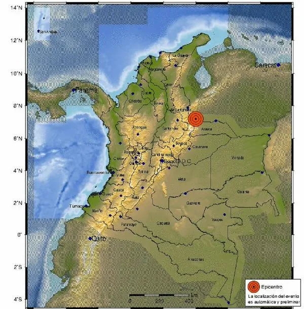 Temblor hoy en Colombia: Epicentro en Norte de Santander el 18 de septiembre
