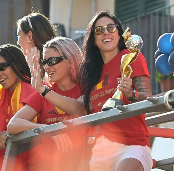 Jenni Hermoso celebrando el Mundial femenino de la Selección España. No fue convocada por la 'Furia Roja'.
