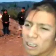 Ladrón a quien dejaron sin ropa y le cortaron el pelo en Lima, Perú
