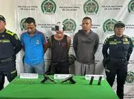 Policía capturó a tres hombres armados en Santa Rosa del Sur, Bolívar