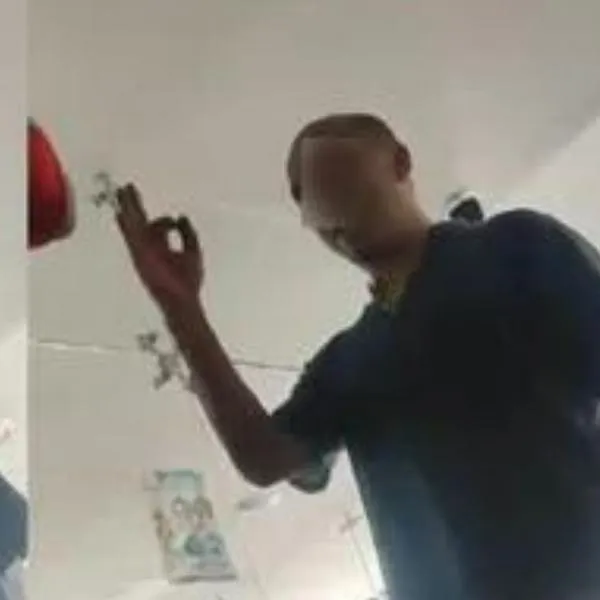 Captura de video de agresión de empresario a a trabajadores en Ibagué.
