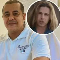 Fotos de Edwin Arrieta y de Daniel Sancho, en nota de que al colombiano, asesinado por el español, lo enlodan con escalofriante caso