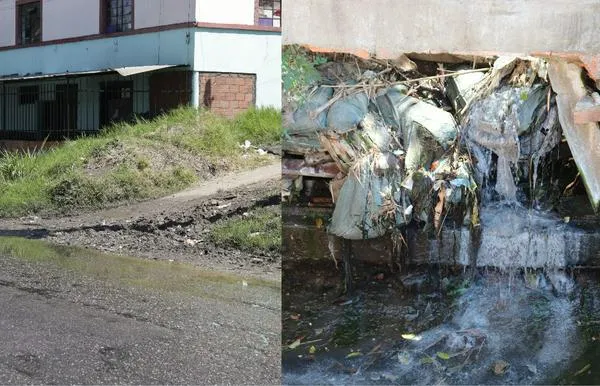 La fuga de aguas negras en Ibagué preocupa a la comunidad; ocasiona accidentes más de 3 accidentes diarios