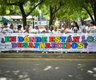 En Norte de Santander, familiares de personas desaparecidas protestan exigiendo respuestas.