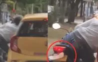 ¡Ni los taxis se salvan! Ladrón aprovecha trancón para robar en el sur de Cali