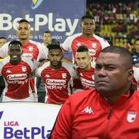 Ni figura de Independiente Santa Fe se salvó de las declaraciones del entrenador Hubert Bodhert: dijo que no pesó y se habla de camerino roto.