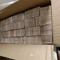 Incautan más de 6.000 millones de pesos en Bogotá; dinero estaba empacado en cajas de cartón.