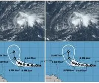 Tormenta Tropical Philippe sigue causando fuertes vientos en el centro del Atlántico