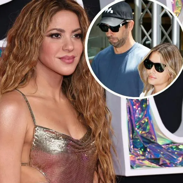 Fotos de Shakira y de Gerard Piqué con Clara Chía, en nota de que afirman en nueva versión que la colombiana buscó que el español rompiera con su novia.