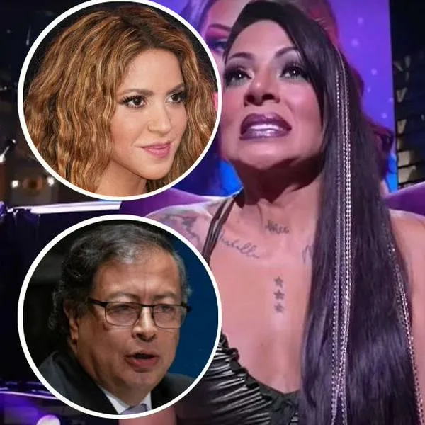 Fotos de Marbelle, Shakira y Gustavo Petro, en nota de que la vallecaucana aprovechó a la barranquillera para pulla a Gobierno Petro con caso Laura Sarabia.