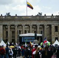 Tarima y sonido en Plaza de Bolívar para marchas de miércoles 27 de septiembre costarán más de $ 263 millones.