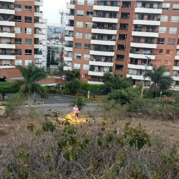 Video: Una mujer fue capturada tras iniciar un incendio en los cerros de Cali