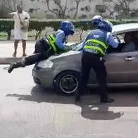 Conductor embistió varios agentes de tránsito en Cartagena