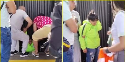"¡Está viva!", joven terminó en las vías del Metro en Medellín, la rescataron, pero necesita ayuda