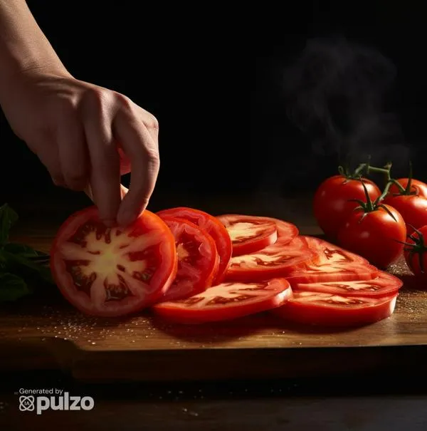 Cómo cortar los tomates en rodajas con el mismo grosor: truco fácil y rápido para que queden uniformes entre ellos.