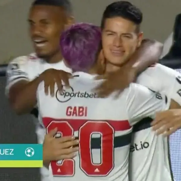 James Rodríguez marcó gol hoy con Sao Paulo, pero fue anulado por fuera de lugar