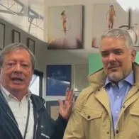 Mario Hernández fue visitado por Iván Duque en su empresa y se mostró derretido con el gesto del expresidente, quien lo felicitó por su labor. 