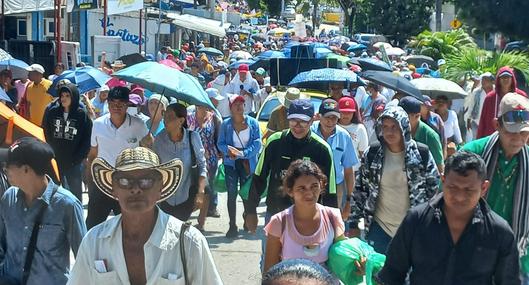Se intoxican más de 50 campesinos que participaron en la movilización en Sincelejo