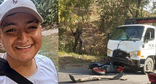 Muere militar de 23 años en accidente de tránsito en Tolima: el joven se transportaba en moto y chocó de frente contra un camión.