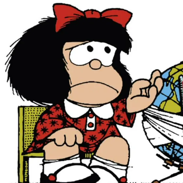 Así se vería la caricatura de Mafalda en la vida real, según la inteligencia artificial. 