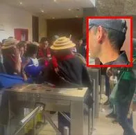 Vigilante de edificio Semana resultó herido durante toma indígena hoy.