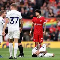Liverpool perdió 2-1 contra Tottenham: a Luis Díaz le anularon un gol.