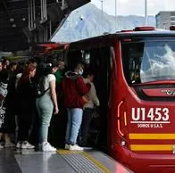 Foto de Transmilenio, en nota de que en Bogotá hoy, ese sistema fue bloqueado en dos estaciones por movilización; qué pasó