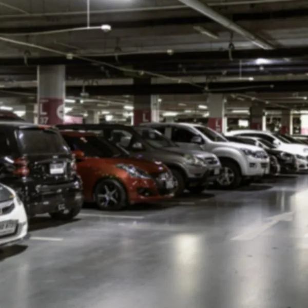 Centro comercial que tienen parqueaderos difíciles para los conductores.