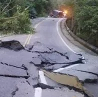 Colapsó parte de la vía Bucaramanga - Barrancabermeja.
