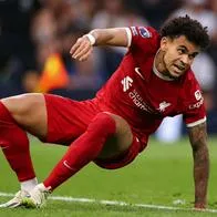 Foto de Luis Díaz, en nota de que Liverpool, porque al jugador le anularon mal un gol, anunció qué tiene planeado