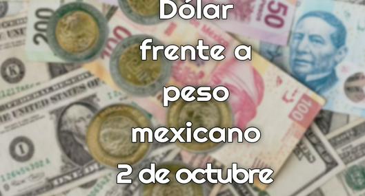 Precio del dólar 2 de octubre