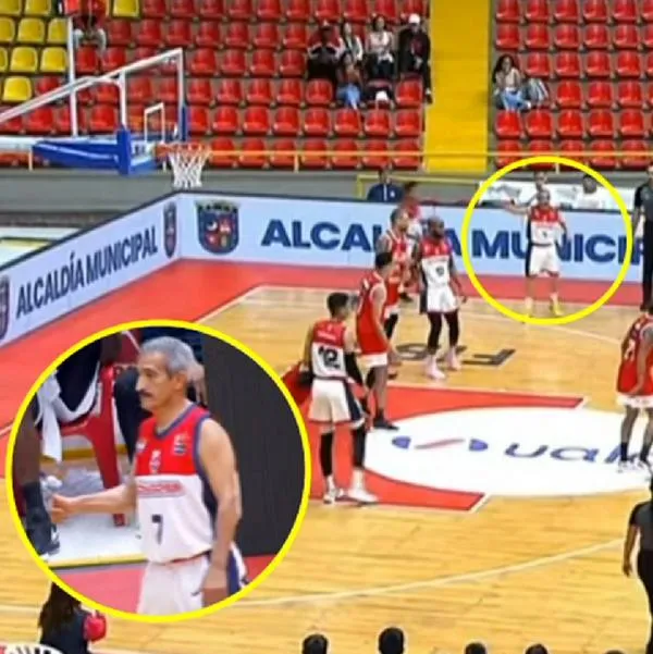 Sesentón jugó partido de la liga de baloncesto colombiano y encestó récord mundial.