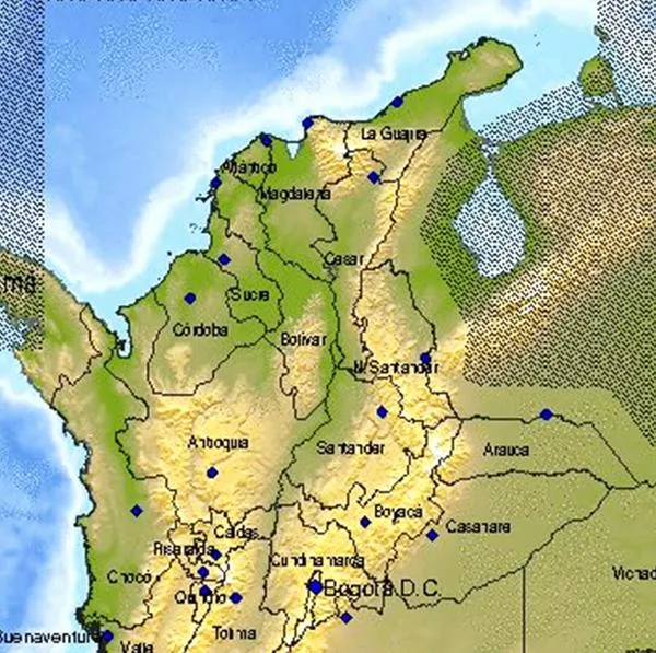 Mapa por temblor en Colombia hoy lunes 2 de octubre de 2023; epicentro en Antioquia