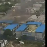 VIDEO | Reportan grave incendio al interior de la cárcel Rodrigo Bastidas de Santa Marta