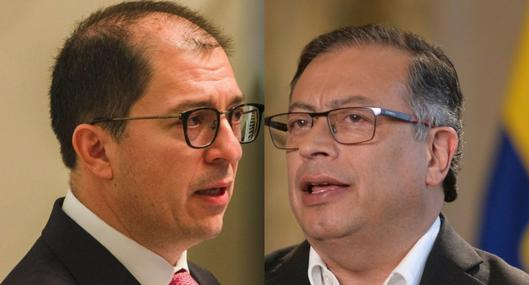 El fiscal Francisco Babosa y el presidente Gustavo Petro, de nuevo enfrentados por pedido de investigación a la campaña presidencial.