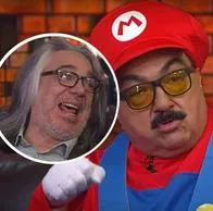 Foto de Rafael Quintero y Martín de Francisco, en nota de burla a candidato a Alcaldía de Bogotá disfrazado de Mario Bros en La tele letal.
