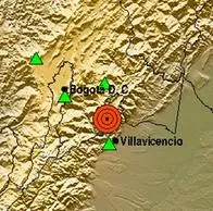 Temblor hoy en Colombia: miércoles 4 de octubre en El Calvario, Meta