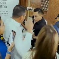 Ferley Sierra y Juvenal Díaz, aspirantes a la Gobernación de Santander, tuvieron una airada pelea y sale a la luz el video del altercado.
