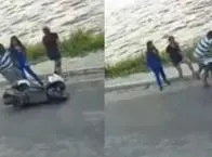 En Barranquilla, un hombre intentó ayudar a 2 mujeres en accidente de moto pero lo empeoró todo