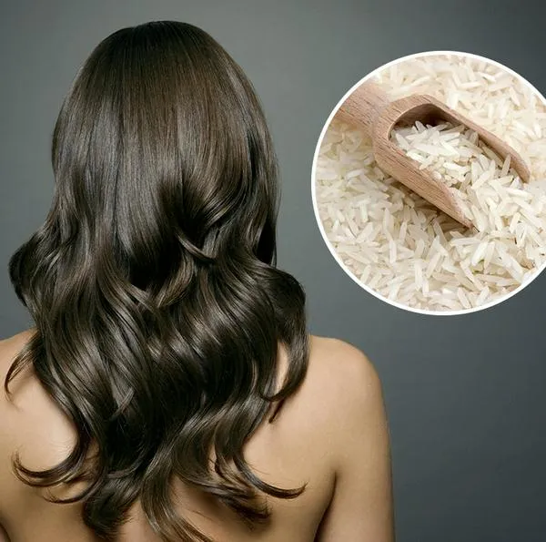 Tónico de agua de arroz para el cabello