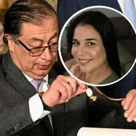 Fotos de Gustavo Petro y de Jannin Farías, en nota de que el presidente no terminará el mandato en Colombia, según predicción de astróloga.