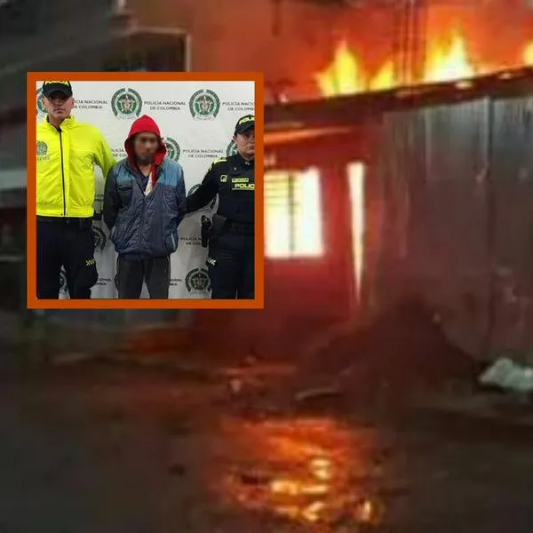 Hombre en Bogotá le roció gasolina a su casa y le prendió fuego a su casa con su esposa e hija adentro. Ambas murieron y el señalado fue capturado. 